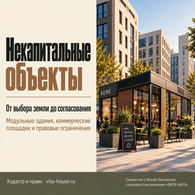 Некапитальные объекты: от выбора земли до согласования