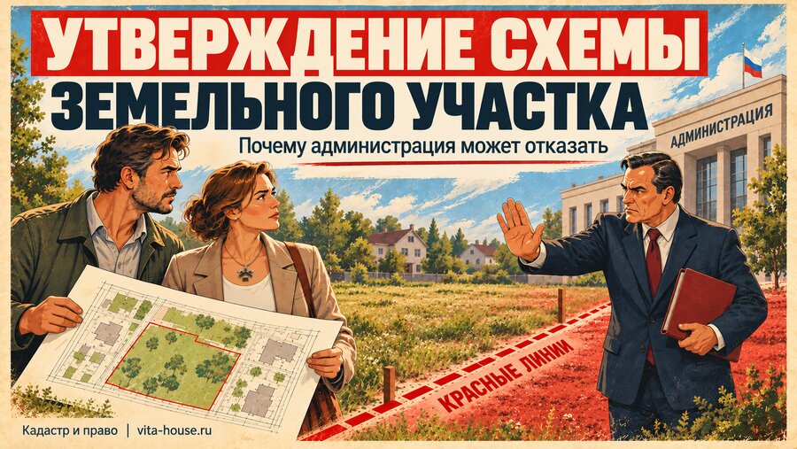 Утверждение схемы земельного участка: почему администрация может отказать и как оспорить отказ