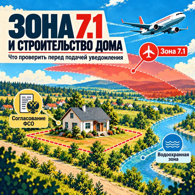 Отказ в уведомлении о строительстве дома из-за зоны 7.1: разбор реального кейса