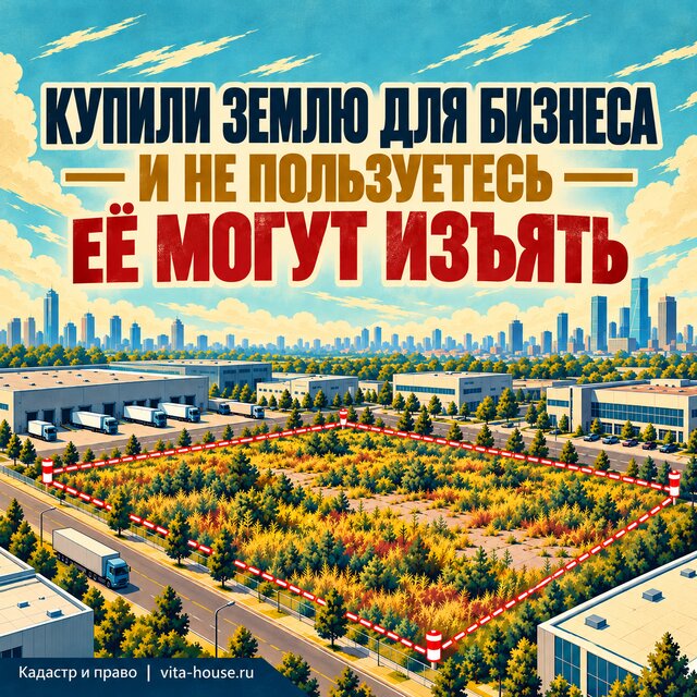 Купили землю для бизнеса и не пользуетесь? Её могут забрать.