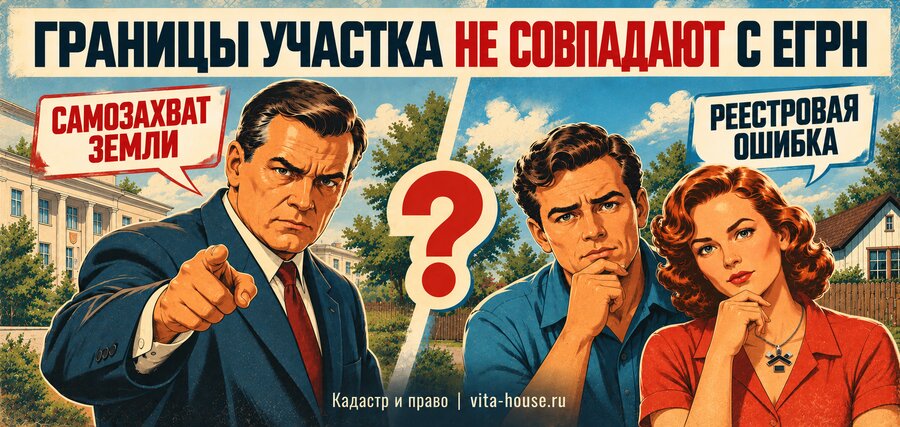 Границы участка не совпадают с ЕГРН: самозахват земли или реестровая ошибка?