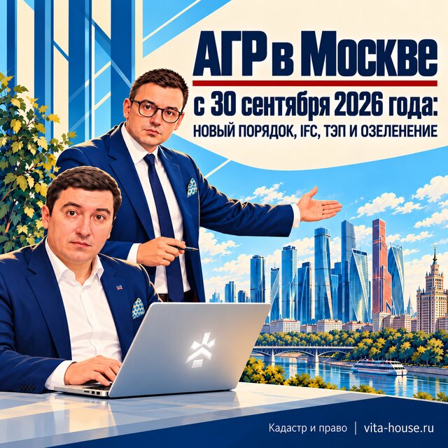 АГР в Москве с 30 сентября 2026 года: новый порядок, IFC, ТЭП и озеленение