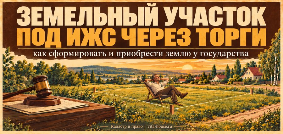 Земельный участок под ИЖС через торги: как сформировать и приобрести землю у государства