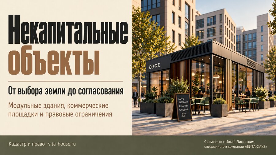Некапитальные объекты: от выбора земли до согласования