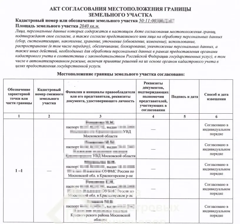 Порядок согласования границы земельного участка