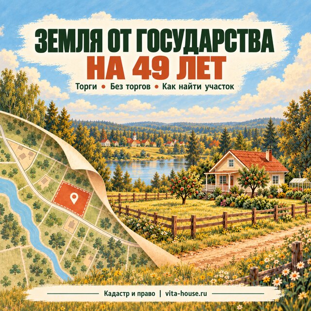Земля от государства на 49 лет