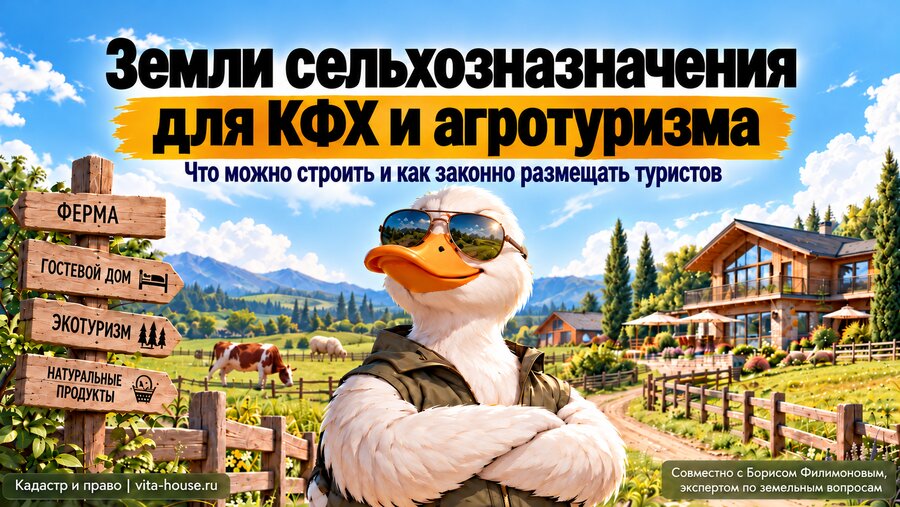 Земли сельхозназначения для КФХ: строительство и агротуризм