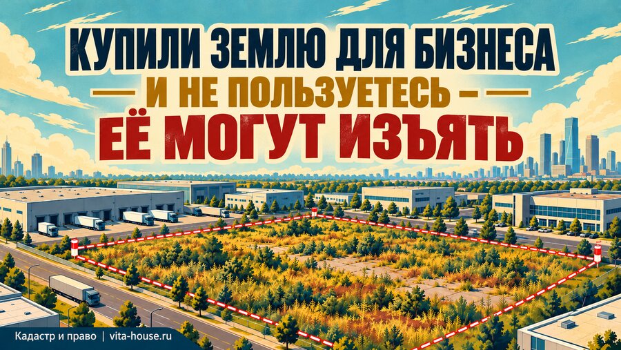 Купили землю для бизнеса и не пользуетесь? Её могут забрать.