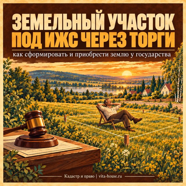 Земельный участок под ИЖС через торги: как сформировать и приобрести землю у государства