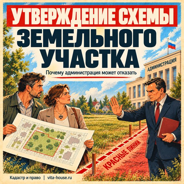 Утверждение схемы земельного участка: почему администрация может отказать и как оспорить отказ